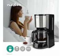 Macchina per il Caffè solubile stile americano 1000 W 10 Tazze Nero / Argento