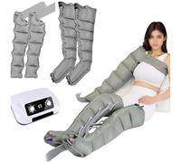 Macchina per il drenaggio linfatico, massaggiatore elettrico a compressione ad aria per vita, braccia, gambe e piedi, migliora la circolazione sanguigna, include 2 fasce per braccia e 2 fasce per