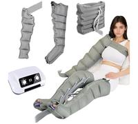 Macchina per il drenaggio linfatico, massaggiatore elettrico a compressione ad aria per vita, braccia, gambe e piedi, migliora la circolazione sanguigna, include 2 fasce per braccia e 2 fasce per