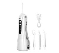 Macchina per il filo interdentale - Sistema di irrigazione ricaricabile, macchina ad alta pressione per una rimozione efficace e cura del respiro per bagno doccia casa 28,5 x 8 x 7 cm