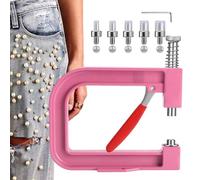 Macchina Per Il Fissaggio Delle Perle - Pro | Applicatore Di Rivetti - Macchina Per L'impostazione Di Perline E Rivetti Con Pressa Manuale Per Decorazioni Di Gioielli, Vestiti, Borse, Matrimoni E Fest