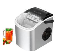 Macchina per Il Ghiaccio compatta, Macchina per Il Ghiaccio Portatile da banco con Maniglia, Serbatoio dell'Acqua da 1,2 Litri, 9 Pezzi di Ghiaccio vengono erogati contemporaneamente e la capacità di