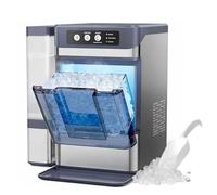 Macchina Per Il Ghiaccio Con Pellet Masticabili,Dotato Di Un Serbatoio Dell'acqua Da 0,8 Galloni E Di Una Paletta Per Il Ghiaccio,Produce Ghiaccio In 6-8 Minuti,Autopulente Ed È Adatto Per Case,Feste