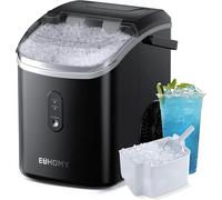 Macchina per il ghiaccio con sensore a infrarossi autopulente da 6 minuti con ghiaccio tritato e pepita nero da 15 kg/24 ore