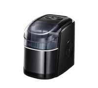 Macchina per il ghiaccio, Macchina for il ghiaccio automatica for uso domestico, for tti di ghiaccio di piccole dimensioni, da banco, forma cilindrica, tempo di ciclo del ghiaccio 6-12 minuti(White)