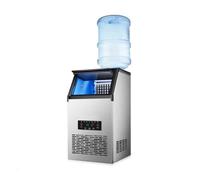 Macchina per il ghiaccio, Macchina for il ghiaccio da tavolo automatica, generatore di tti incorporato, macchina di raffreddamento elettrica, apparecchio commerciale(50KG)