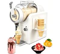 Macchina per Il Ghiaccio, Macchina per Granite Da 2 L, Non Necessita Di Ghiaccio, Con Display a LED, 5 Programmi Preimpostati per Margarita, Frappé, Milkshake, Funzionamento Con Un Solo Pulsante White