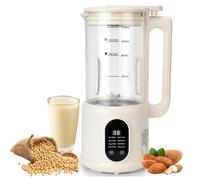 Macchina per il latte di noci, macchina per il latte di soia da 600 ml, macchina per il latte d'avena 8 in 1 con display a LED, timer 12 ore/pulizia automatica/mantenimento in caldo/lama in acciaio fi
