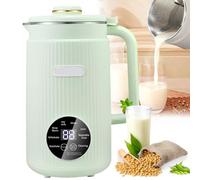 Macchina per Il Latte di soia - Macchina Completamente Automatica da 1,5 l con Controllo Touch Intelligente, Lama in Acciaio, Timer da 12 Ore, 9 funzioni per la Cucina di casa (Verde)