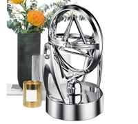 Macchina per il moto perpetuo - Modello a bilanciere magnetico triangolare con batteria USB, ornamento per traccia del globo celeste rotante | Desktop Sculpture Tech Art Decor per l'innovazion