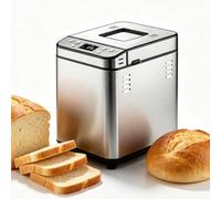 Macchina per il Pane Automatica in Acciaio Inossidabile 25-in-1 con Timer | Capacità 1000g, timer ritardato 15H, memoria spegnimento, bassa rumorosità, padella antiaderente per pane, yogurt, marmellata