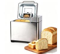 Macchina per il pane completamente automatica 17 in 1 | Macchina per il pane di grande capacità da 2,2 libbre, padella antiaderente rimovibile, pannello display LCD, funzione