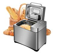 Macchina per il pane completamente automatica, distributore di noci e lievito, 19 programmi automatici, 2LB, in acciaio inox, anche per marmellate, confetture, pasta per pasta, display LCD, acciaio