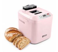 Macchina per il Pane, Kitchen in the Box Macchina del Pane con 12 Programmi, 900g, Senza Glutine, Dispenser Frutta Secca, Teglia Antiaderente, 3 Livelli di Cottura, Timer 13H e 1H Caldo(Rosa)