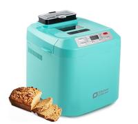 Macchina per il Pane, Kitchen in the Box Macchina del Pane con 12 Programmi, 900g, Senza Glutine, Dispenser Frutta Secca, Teglia Antiaderente, 3 Livelli di Cottura, Timer 13H e 1H Caldo(Blu)
