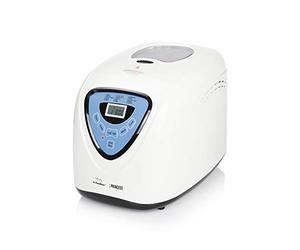 Macchina per il pane Princess White, Completamente automatica, 15 cotture preimpostate, Timer, Mantenimento in caldo, Grande capienza 0,9kg, 600 Watt, Bianca, Ottima per pane e dolci