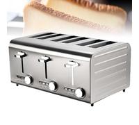 Macchina Per Il Pane Riscaldante Multifunzionale, Macchina Per La Colazione Con Panini, Tostapane A 4 Fette, Per Bagel, Pane, Cialde, Muffin #6