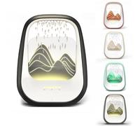 Macchina per il rumore bianco con gocce di pioggia, umidificatore a nebbia con altoparlante Bluetooth, una libreria di suoni naturali che promuove il sonno, luce ambientale a 7 colori, diffusore di
