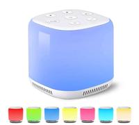 Macchina per il rumore bianco con luce notturna a 7 colori e 34 suoni di aiuto per il sonno per lenire le emozioni, promuovere il sonno, macchina del suono con timer luminosità regolabile per bambini
