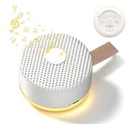Macchina per il rumore bianco portatile per bambini adulti, 24 suoni lenitivi con luce notturna, batteria a lunga durata e 5 timer, macchina del suono ricaricabile tramite USB, per casa, viaggi