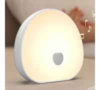 Macchina per il rumore bianco ricaricabile con luce notturna ambientale a 7 colori, macchina per il suono del sonno con controllo touch per alleviare l'ansia e favorire un sonno migliore, lampada da c