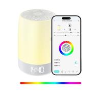 Macchina per Il Sonno,White Noise Machine Luce a 8 Colori,Macchina Rumori Bianchi Portatile con Luce Notturna,Macchine per Rumore Bianco,32 Suoni Rilassanti, Suoni Bianchi per Neonati Telecomando App