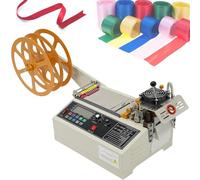 Macchina per il taglio di nastri, taglierina automatica per nastro caldi e freddo da 450 W, erogatore per il taglio di nastri da 95 mm, per cerniere in nylon di plastica