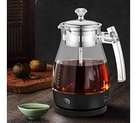 Macchina per il tè elettrica, bollitore per tè con infusore per il tè, teiera in vetro intelligente, funzione di riscaldamento e protezione contro l'ebollizione, 600 W, senza BPA Efficency