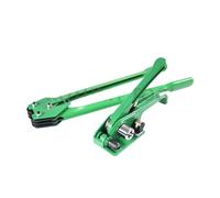 Macchina per imballaggio, Reggiatrice Manuale Per L'imballaggio Tendicinghia In Acciaio Pressa Per Balle Portatile In Plastica PET PP,Utensile per fascettatura(Groen)