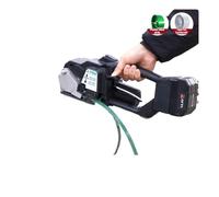 Macchina per imballaggio, Reggiatrice, Pressa Per Balle Elettrica Portatile V3 Per Materiale Hot Melt PET/PP Da 7-19 Mm Con Strumenti Di Imballaggio,Utensile per fascettatura(1 Battery)