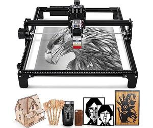 Macchina per incisione laser con protezione degli occhi e messa a fuoco fissa, mini taglierina e incisore per legno e pelle, area di lavoro 420 x 400 mm