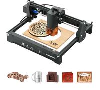 Macchina per incisione laser Genmitsu Kortek 5W, taglierina laser CNC portatile per fai da te su legno, acrilico opaco, pelle, vetro, ceramica, metallo, fibra