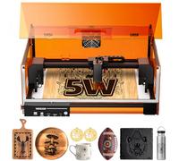 Macchina per incisione laser, L2 MAX 5.5W Macchina per incisione laser inclusa, macchina per incisione CNC Taglierina laser ad alta precisione, incisione e taglio di legno, metallo e vetro Adatta ai p