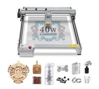 Macchina per incisione laser LASER TREE 40W, incisore laser da 40W con punto di messa a fuoco fisso assistito dall'aria per metallo, legno, area di incisione 400x400mm