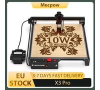 Macchina per incisione laser Mecpow X3 Pro 10W con kit pompa d'aria, blocco di sicurezza, arresto di emergenza, rilevamento fiamma, 410x400 mm