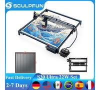 Macchina per incisione laser SCULPFUN S30 Ultra 22W Set area di lavoro 600x600mm con protezione dell'obiettivo sostituibile con assistenza aerea automatica
