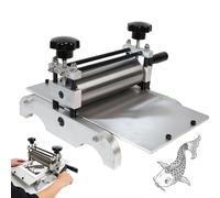 Macchina per Incisione Manuale, Pressa da Stampa, Altezza Rullo Regolabile, Macchina da Stampa per Incisione su Rame, Macchina per Incisione Compatta da Scrivania per Intaglio, Rilievo e Tipografia