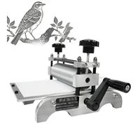 Macchina per incisione manuale professionale, rullo regolabile in acciaio per rotocalcografia e tipografia, dimensioni piastra 31 x 17 cm