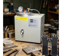 Macchina per iniezione di cera, controllo digitale della temperatura da 2,5 l, con pressione dell'aria, design da banco, piedini antiscivolo per la creazione di gioielli e la fabbricazione di metalli