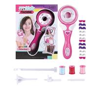 Macchina per intrecciare i capelli elettrica | Kit treccia capelli automatico per bambini | Giocattolo da salone di bellezza facile da usare per ragazze dai 5 ai 15 anni, strumento per acconciature a
