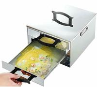 Macchina per involtini di riso, fornello a 2 strati per cucina cantonese, cottura a vapore con 3 vassoi in acciaio inox, utensili da cucina, utensile da cucina versatile