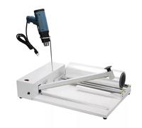 Macchina per Involucro Termoretraibile con Pistola Termica, Sigillatrice/Macchina per Sigillare Imballaggi, Regolazione della Temperatura a 9 Livelli, per Pellicole PVC/POF e Sacchetti di Pla 600MM
