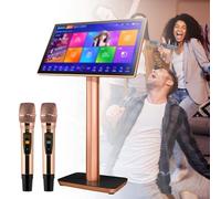 Macchina per Karaoke 19,5/22 pollici Touch Screen Telefono App Controllo Cloud Scarica Canzoni Tutto in Uno Karaoke con Microfono KTV Canto Karaoke Player per Festa a Casa,22inch-3TB