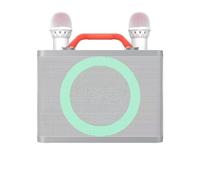 Macchina per karaoke, altoparlante Bluetooth con doppio microfono, altoparlante per karaoke, set per karaoke, set per karaoke, illuminazione colorata, altoparlante grande, nessun rumore,