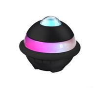 Macchina per karaoke con doppio microfono wireless e LED Disco, batteria ricaricabile per un'esperienza di canto ininterrotta (rosa)