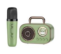 Macchina per karaoke con microfoni | Altoparlante wireless portatile con microfono | Forniture audio ricaricabili con una lunga durata della batteria per la sala da pranzo ristorante caffè