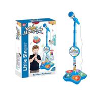 Macchina per karaoke con microfono, macchina per karaoke per bambini,Giocattolo canterino con altezza regolabile | Giocattolo canoro Smart Connection con luce per il compleanno e l'anniversario