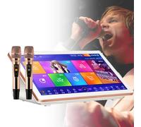Macchina per karaoke con microfono wireless, aggiornamento cloud per download canzoni, controllo vocale intelligente AI, supporto multilingue, ideale per riunioni di famiglia, bar e feste