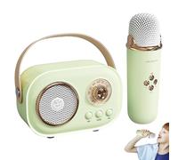 Macchina per karaoke - Karaoke portatile, microfono per altoparlante per karaoke domestico | Altoparlante karaoke wireless portatile con microfoni, macchina karaoke creativa con effetti di cambio voce
