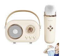 Macchina per karaoke, Macchina per karaoke portatile - Piccola macchina per karaoke wireless | Piccola macchina per karaoke con microfoni wireless, karaoke portatile con effetti di cambio voce